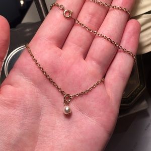 delicate pearl necklace